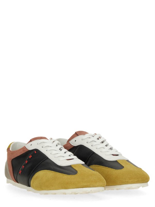 Marni: trainers online - Leather Sneaker