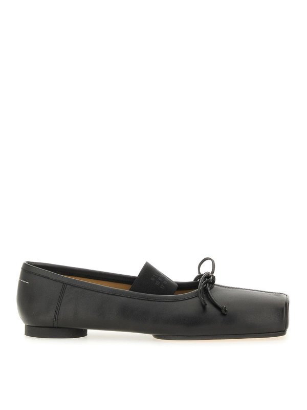 MM6 MAISON MARGIELA: flat shoes - Leather Ballerina