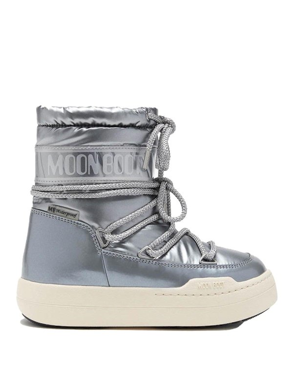 Moon Boot: Stiefel - Stiefel - Silber