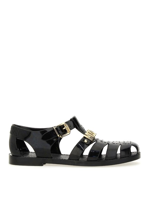 MOSCHINO: Sandalias - Sandalias - Negro