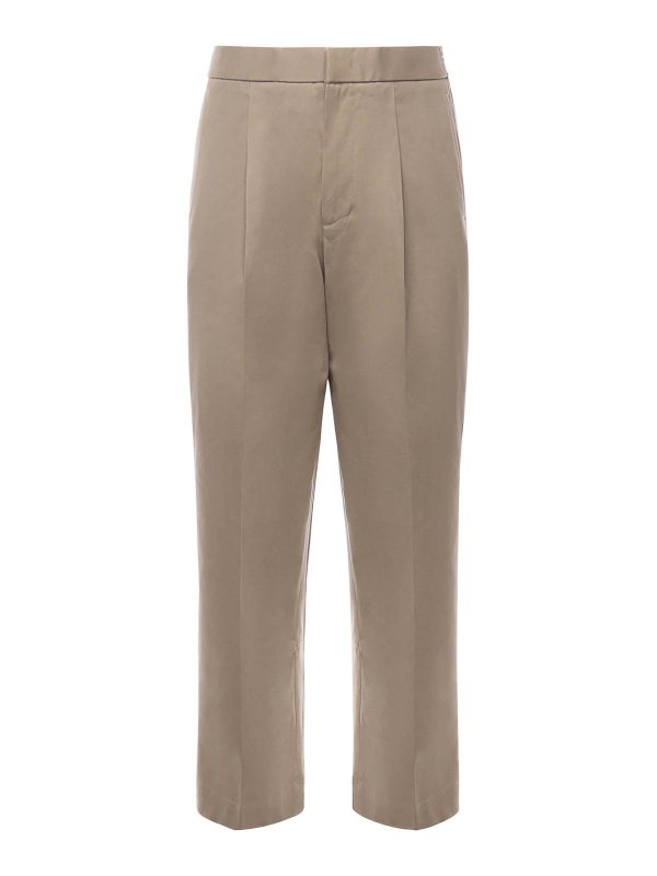 BONSAI: Tailored & Formal trousers - Cotton Trousers With Pleats