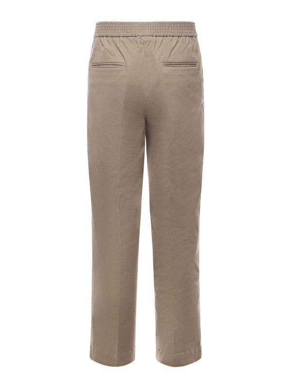 The Best Shops BONSAI: Tailored & Formal trousers - Cotton Trousers With Pleats