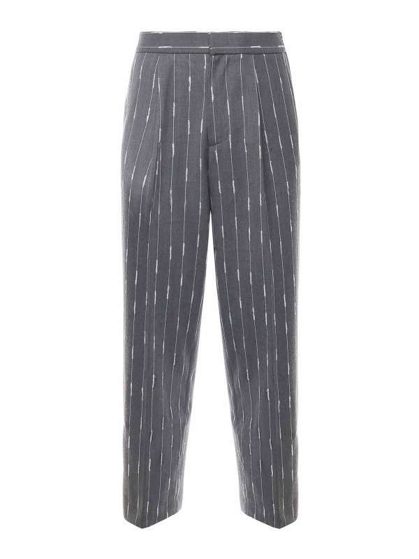 BONSAI: Tailored & Formal trousers - Pinstriped Trousers With Pleats