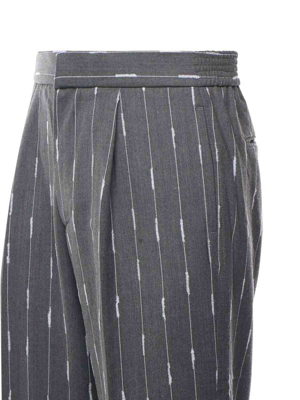BONSAI: Tailored & Formal trousers online - Pinstriped Trousers With Pleats