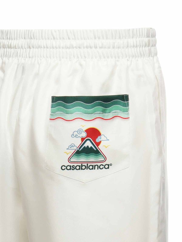 CASABLANCA: トラウザーショーツ online - ショートパンツ - 白