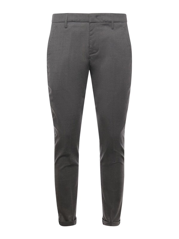 DONDUP: casual trousers - Wool Gaubert Pants