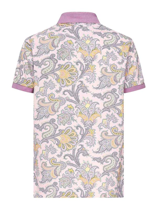 The Best Shops ETRO: polo shirts - Floral Print Polo Shirt