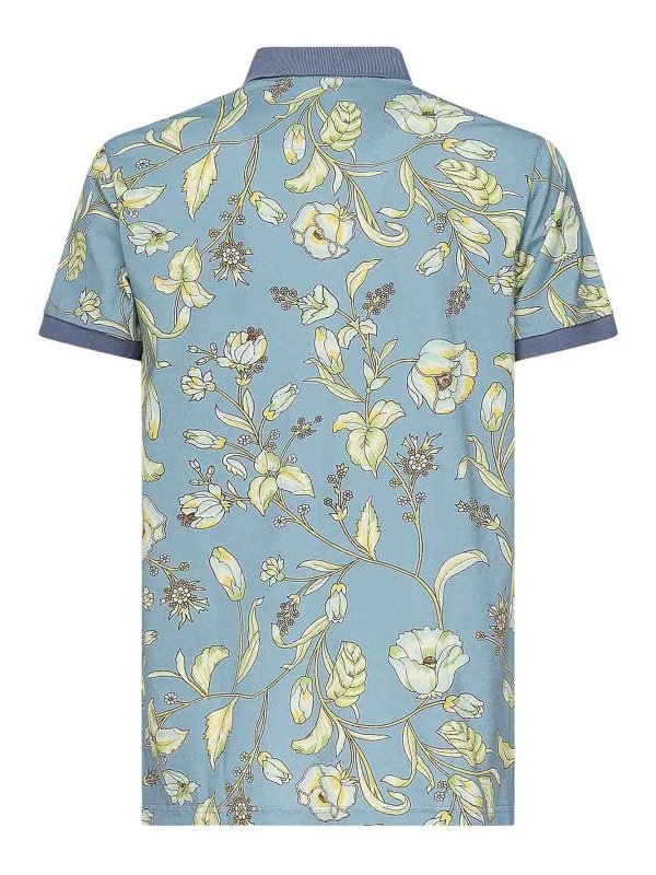 The Best Shops ETRO: polo shirts - Floral Print Polo Shirt