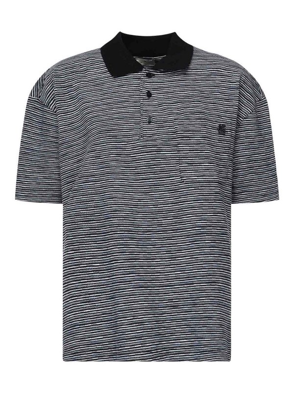 ETRO: polo shirts - Striped Cotton Polo Shirt