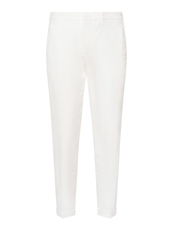 FAY: Casual Hosen - Casual Hose - Weiß