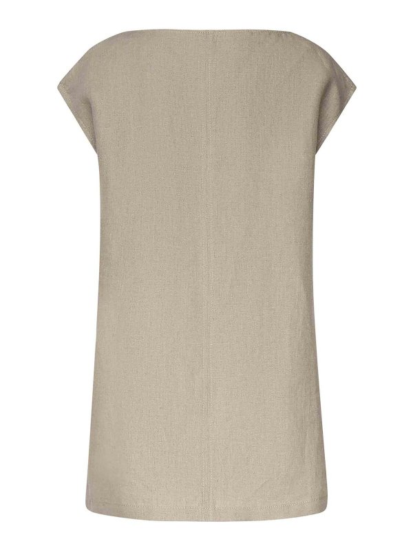 The Best Shops Max Mara: Tops & Tank tops - Linen And Silk Business Top