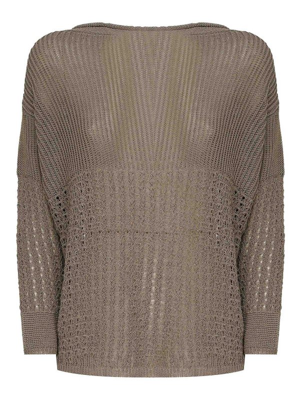 Max Mara: クルーネック - クルーネック - ベージュ