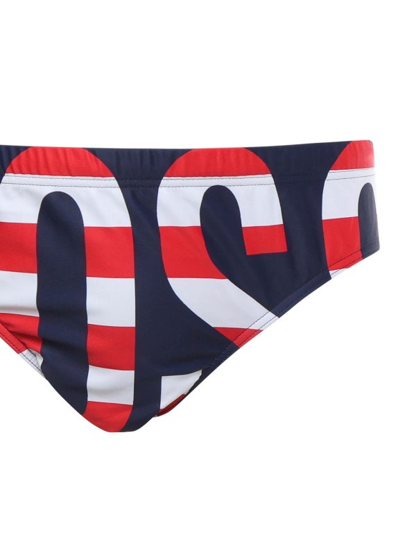 MOSCHINO: Costumi piscina e boxer online - Slip da bagno con maxi logo