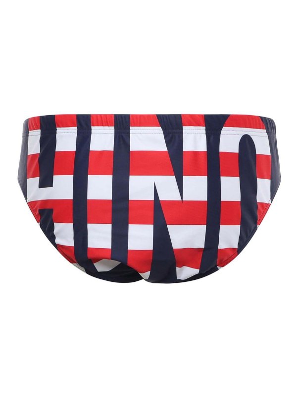 The Best Shops MOSCHINO: Costumi piscina e boxer - Slip da bagno con maxi logo