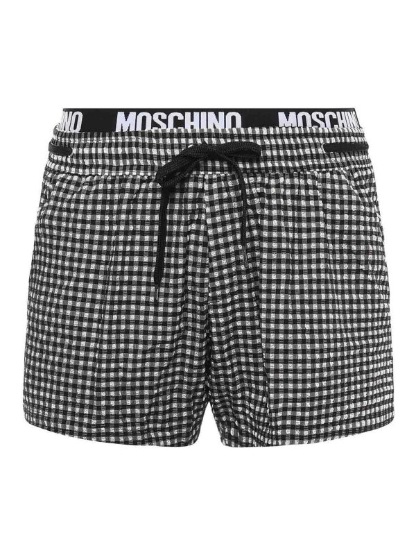 MOSCHINO: 水着 - スイムショーツ/スイムトランクス - 黒
