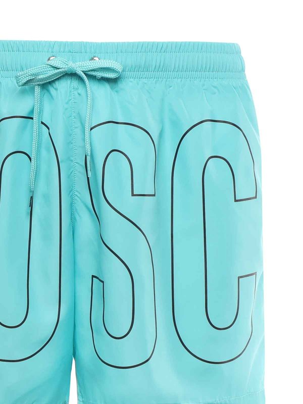 MOSCHINO: 水着 online - スイムショーツ/スイムトランクス - ブルー
