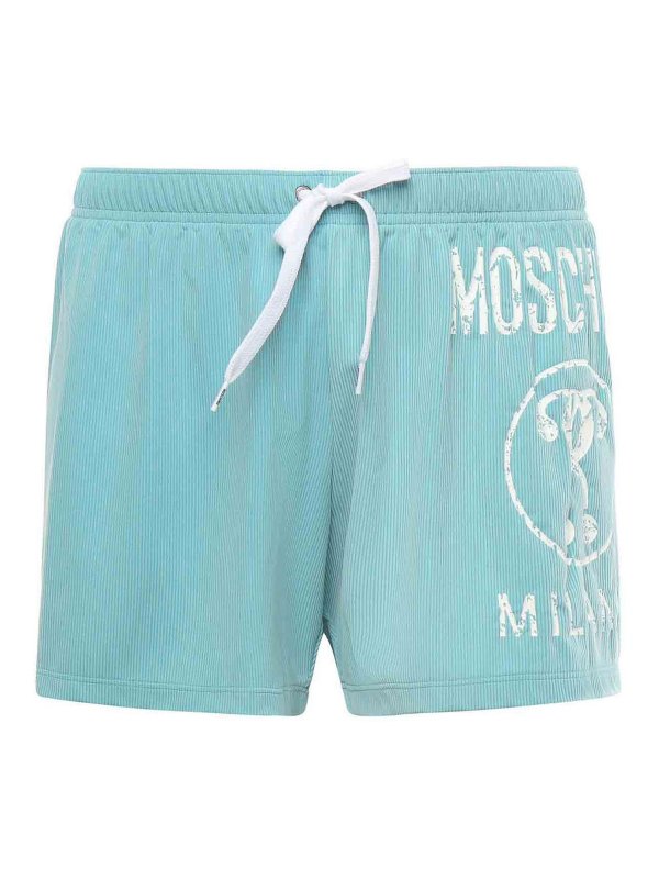 MOSCHINO: Swim shorts & swimming trunks - Double Question Swim Boxer