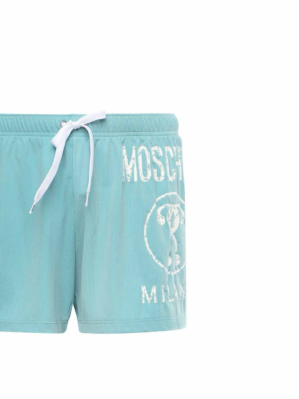 MOSCHINO: Swim shorts & swimming trunks online - Double Question Swim Boxer