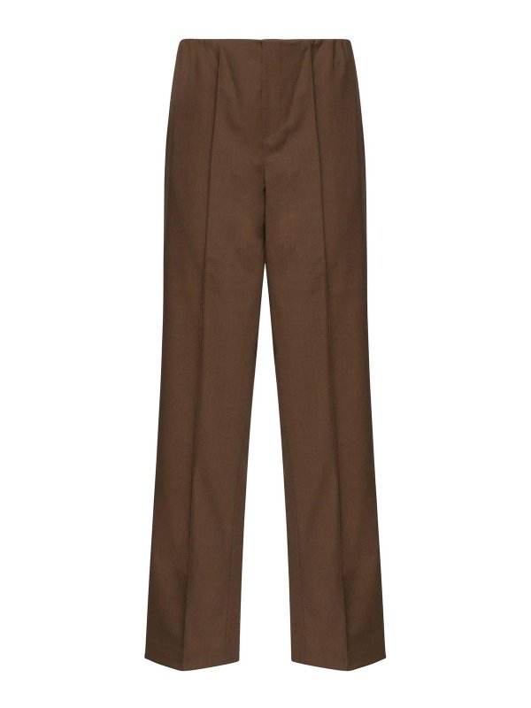 NINEMINUTES: Pantalons casual - Pantalons Décontractés - Marron