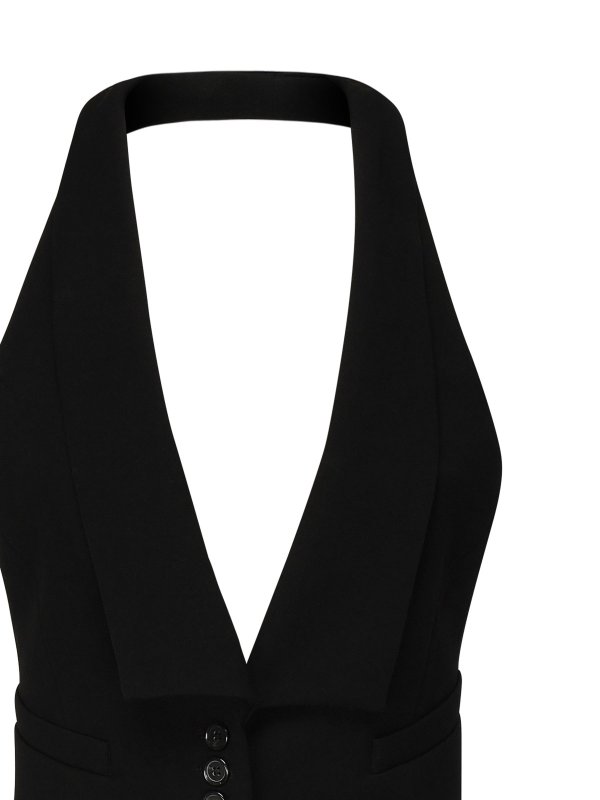 Pinko: maglieria gilet online - Gilet con schiena scoperta