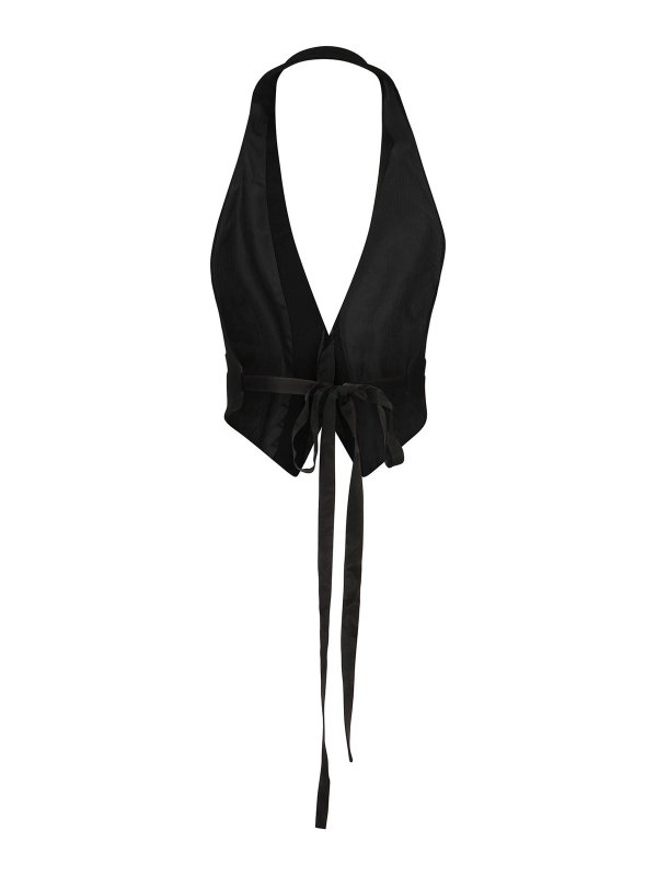 The Best Shops Pinko: maglieria gilet - Gilet con schiena scoperta