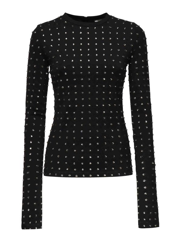 SPORTMAX: Camisetas - Camiseta - Negro