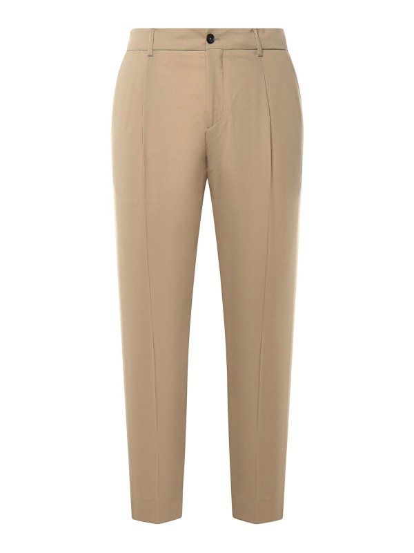 BEABLE: Casual Hosen - Casual Hose - Beige