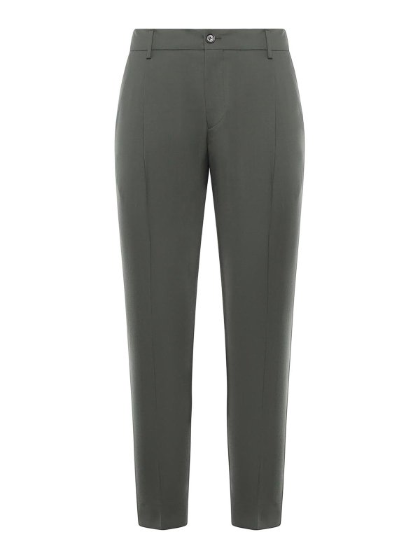 BEABLE: pantaloni casual - Pantaloni in Gabardine di Misto Lana