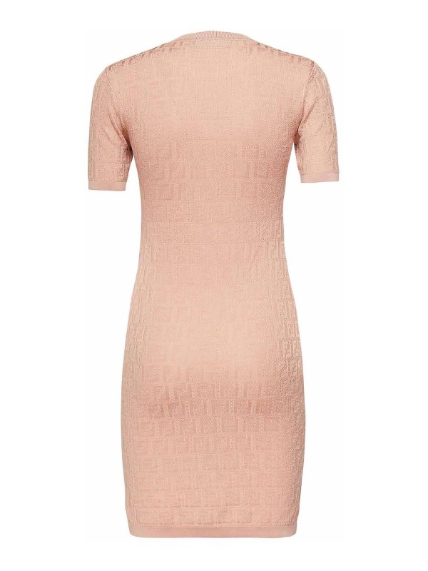 The Best Shops FENDI: short dresses - Ff Jacquard Cotton Dress