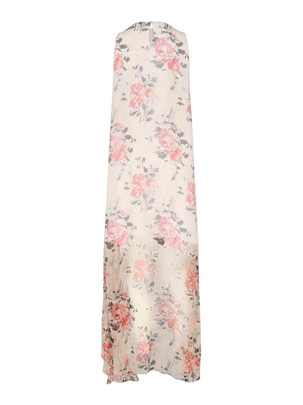 The Best Shops LOEWE: maxi dresses - Long Silk Dress With Floral Print