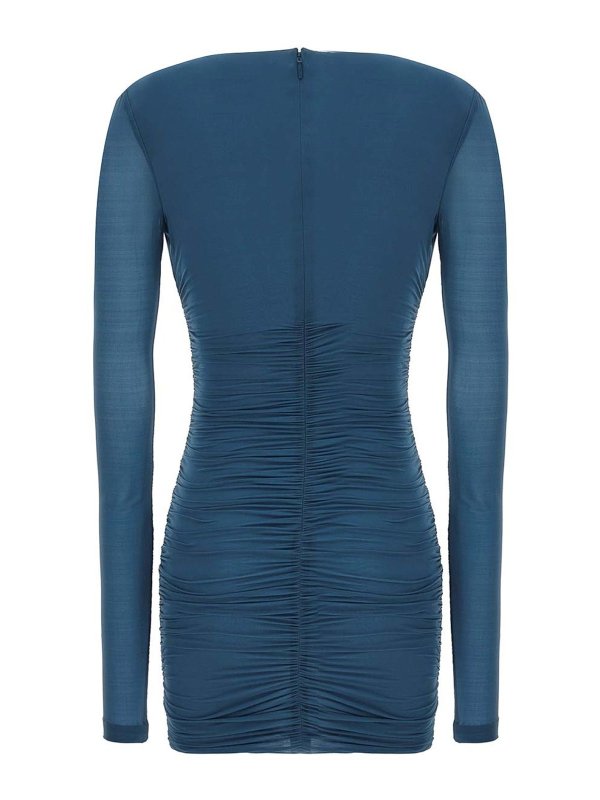 SAINT LAURENT: short dresses online - Cupro Dress