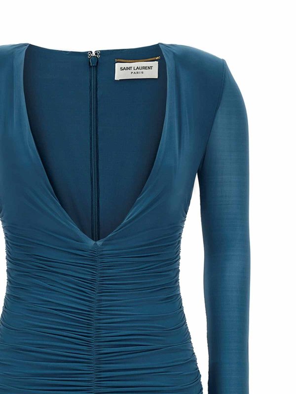 The Best Shops SAINT LAURENT: short dresses - Cupro Dress