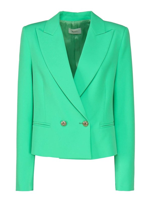 VICOLO: blazers - Polyester Short Blazer
