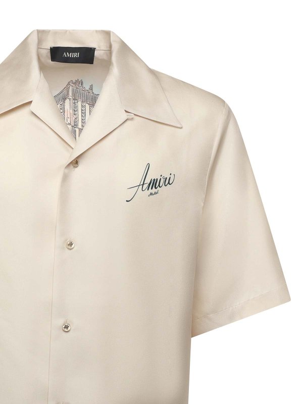 AMIRI: shirts online - Silk Bowling Hotel Shirt
