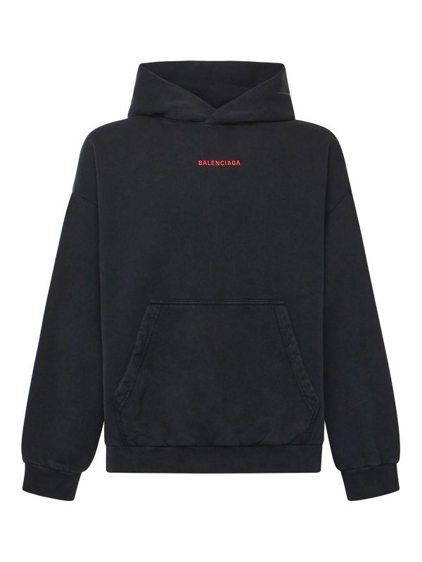 BALENCIAGA: Sweatshirts und Pullover - Sweatshirt - Schwarz