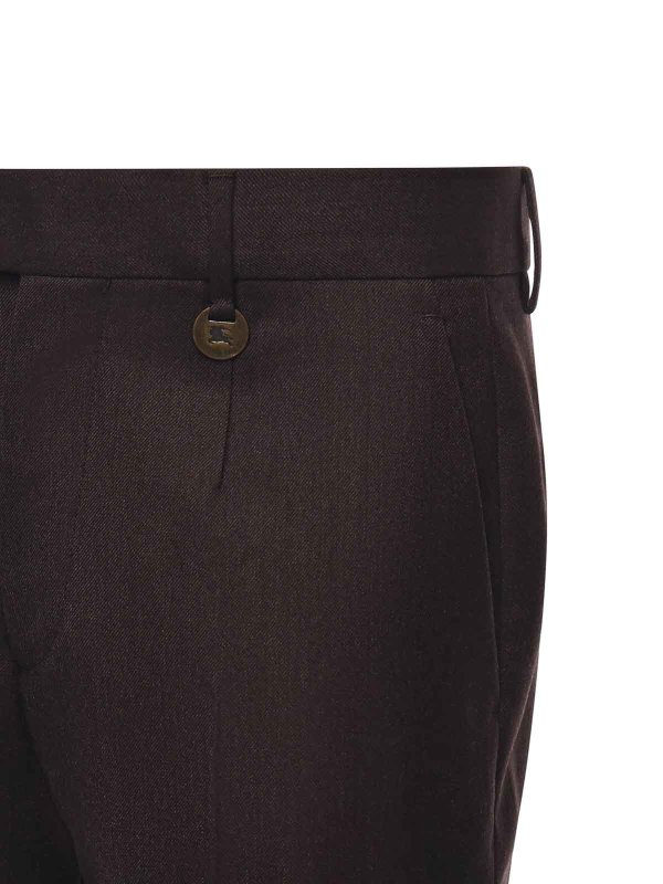 BURBERRY: Tailored & Formal trousers online - Tailored Wool Trousers