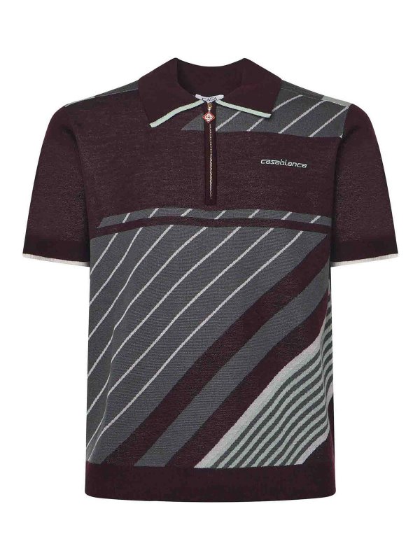 CASABLANCA: ポロシャツ - ポロシャツ - 紫