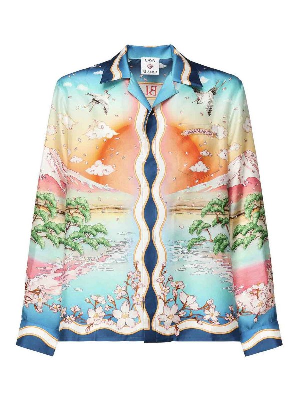 CASABLANCA: shirts - Tennis Club Silk Shirt