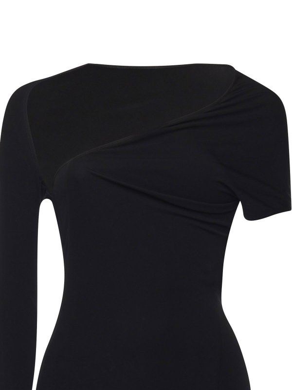 Courreges: abiti lunghi online - Vestito  lungo asimmetrico in jersey