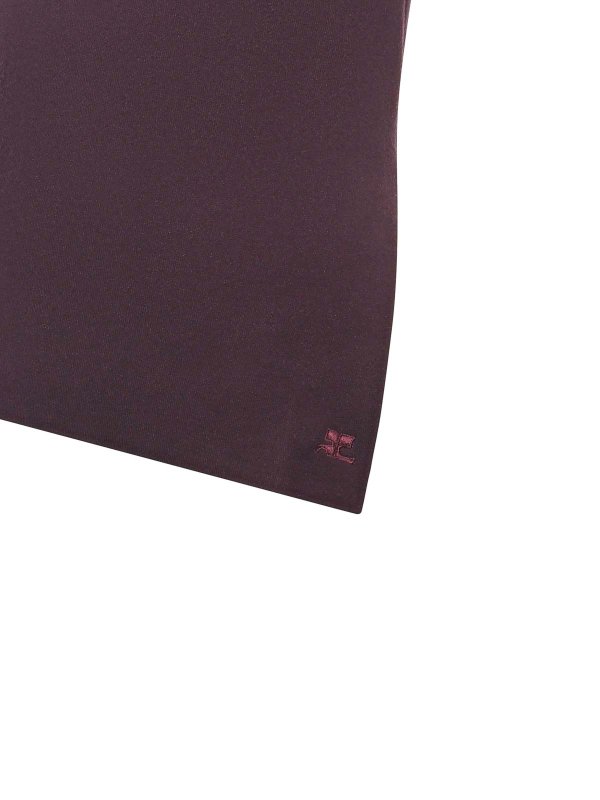 Courreges: Top e canotte online - Parte superiore interlock obliqua