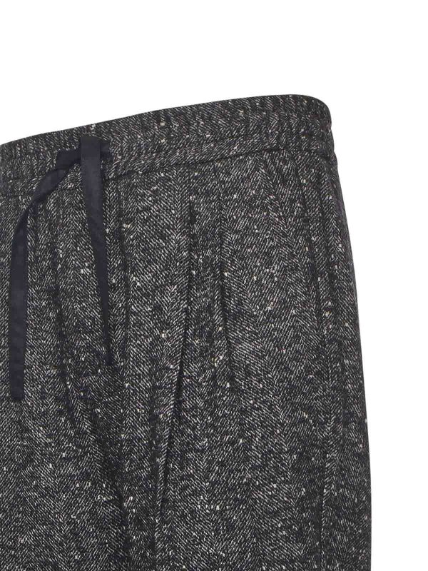 DOLCE & GABBANA: tracksuit bottoms online - Jogging Pants In Buttoned Fabric