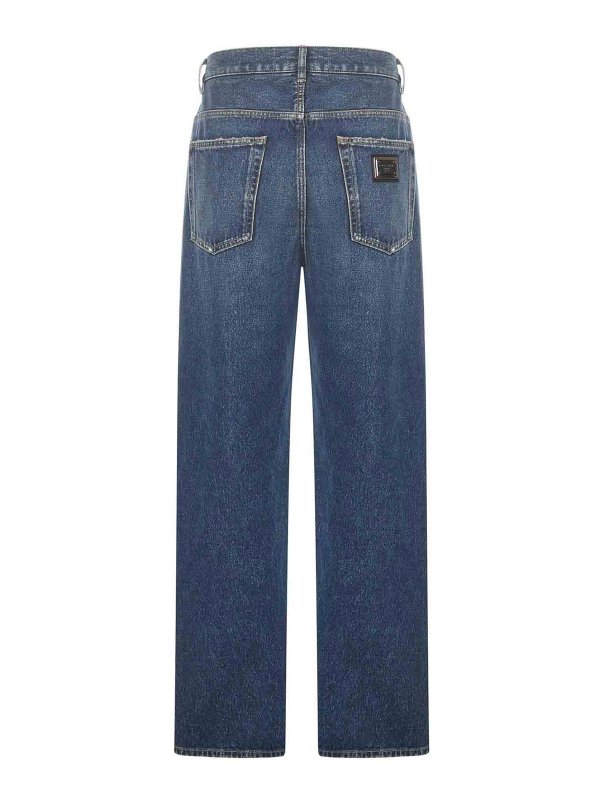 The Best Shops DOLCE & GABBANA: jeans dritti, a sigaretta - Jeans in denim di cotone