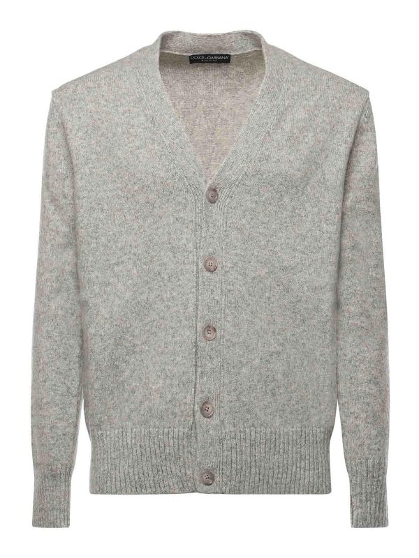 DOLCE & GABBANA: Cardigans - Cardigan - Grau