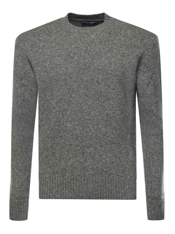 DOLCE & GABBANA: Pull col rond - Pull Col Rond - Gris