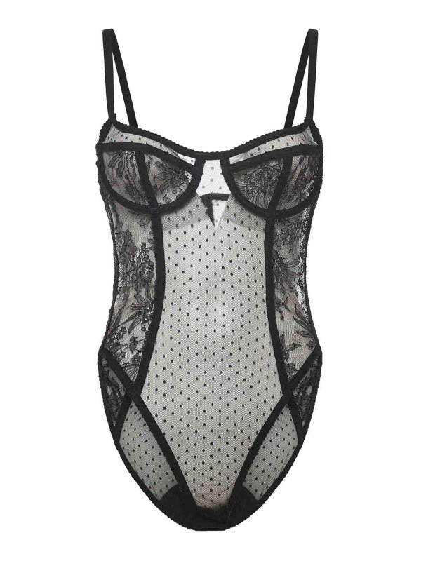DOLCE & GABBANA: Tops & Tank tops - Lace Bodysuit