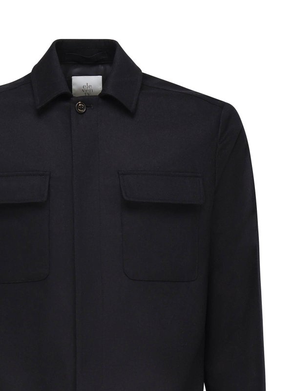 ELEVENTY: casual jackets online - Wool Blend Overshirt