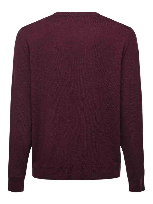 The Best Shops ETRO: Suéteres con cuello pico - Suéter Cuello Redondo - Rojo Oscuro