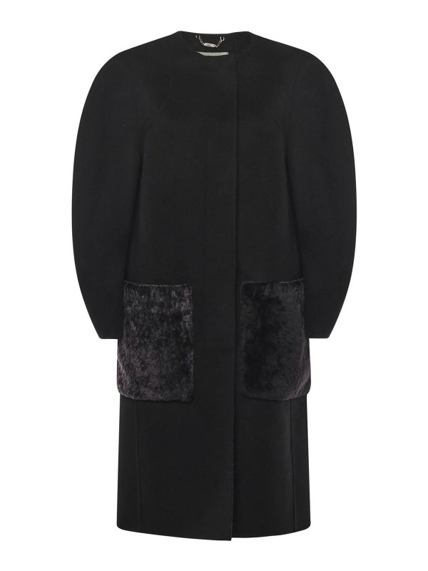 FENDI: crew necks - Wool Coat