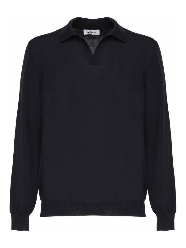 GIULIANO GALIANO: polo shirts - Virgin Wool Polo Shirt