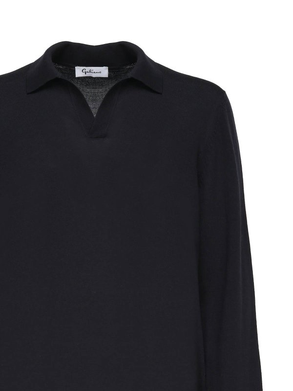 GIULIANO GALIANO: polo shirts online - Virgin Wool Polo Shirt